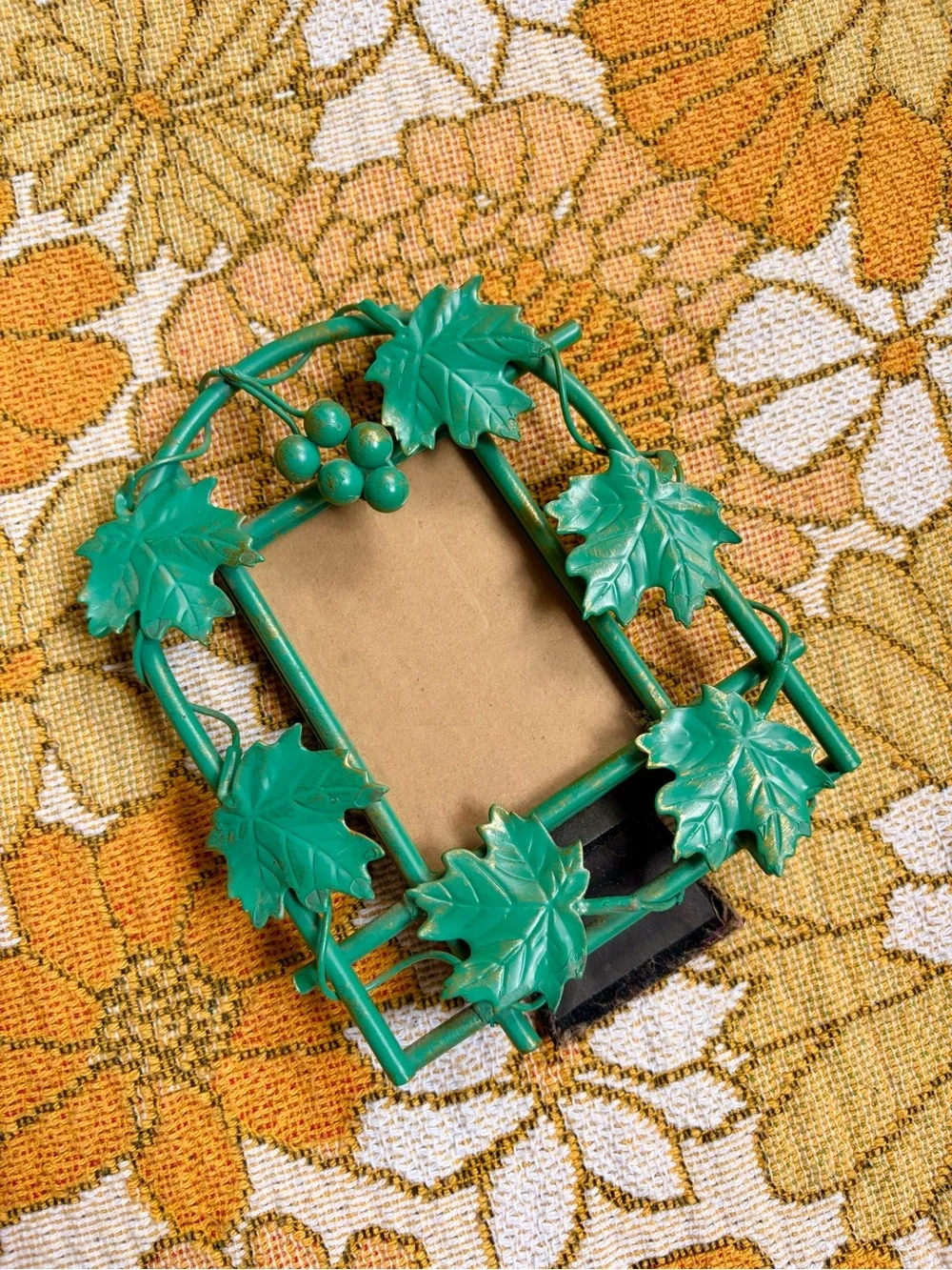 🍇🌿✨ Vintage Y2K Tuscan Grapevine Metal Frame ✨🌿🍇